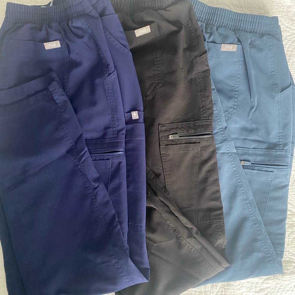 FIGS yola skinny scrub pant bundle size M